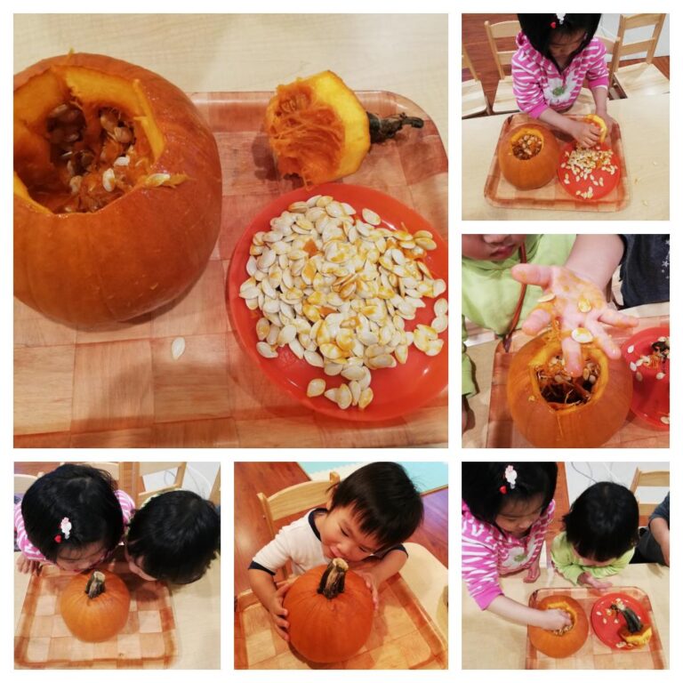 Kids are having a good time examining pumpkins after having fun at the pumpkin patch! 🎃